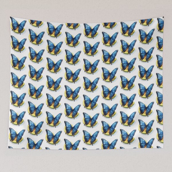 Item preview, Blue Butterfly | Elegant Nature Aesthetic Art designed and sold by Mandayartstudio.
