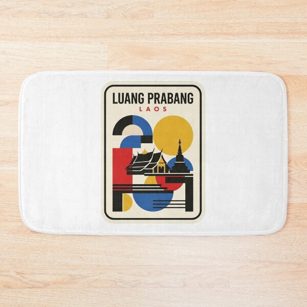 Item preview, Retro Luang Prabang Bauhaus Geometric Skyline designed and sold by k3rstman1.