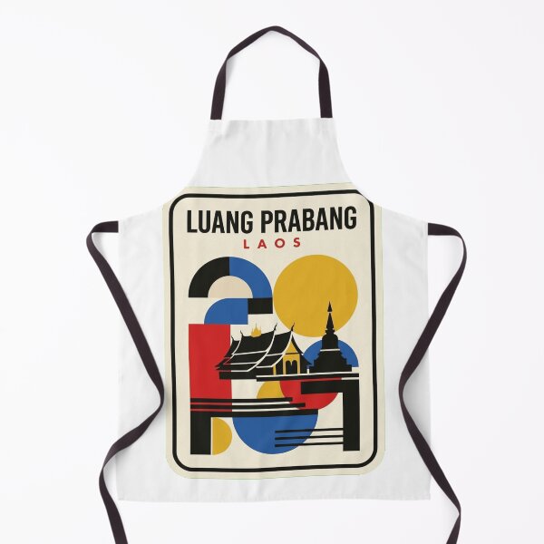 Item preview, Retro Luang Prabang Bauhaus Geometric Skyline designed and sold by k3rstman1.