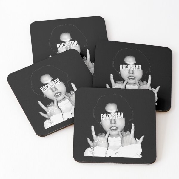 Item preview, Rockstar Portrait Hand Gesture B&W Tee designed and sold by Kimberly452174.