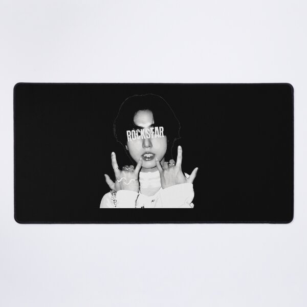 Item preview, Rockstar Portrait Hand Gesture B&W Tee designed and sold by Kimberly452174.
