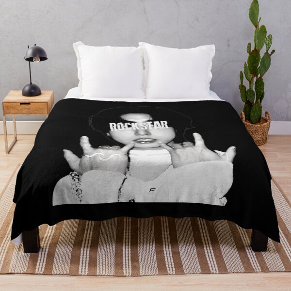 Item preview, Rockstar Portrait Hand Gesture B&W Tee designed and sold by Kimberly452174.
