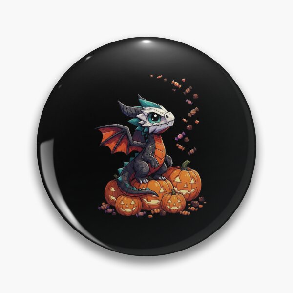 Item preview, Cute Baby Dragon with Pumpkins Halloween Fantasy Design designed and sold by Ostericaimusa.