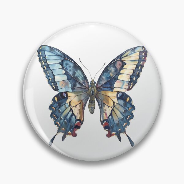 Item preview, Blue Butterfly | Elegant Nature Aesthetic Art designed and sold by Mandayartstudio.