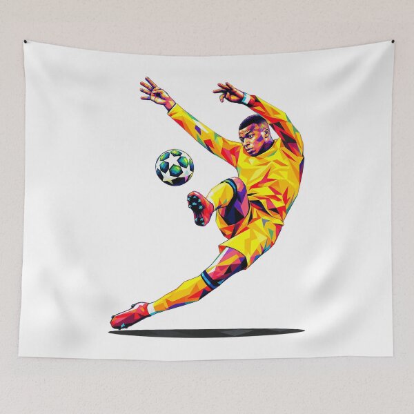 Item preview, Kylian-Mbappe Scissor Kick Geometric WPAP Art designed and sold by dartoffofo⭐⭐⭐⭐⭐.