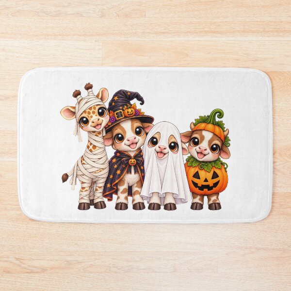 Item preview, Giraffe Pumpkin Halloween Giraffes designed and sold by QuiteOrbit.
