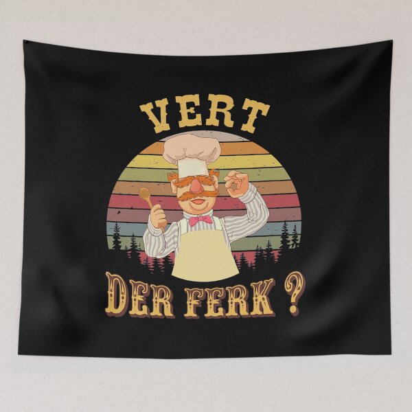 Item preview, Swedish Chef Vert Der Ferk ? Retro Sunset Cooking Humor designed and sold by JOHNISTRERI.