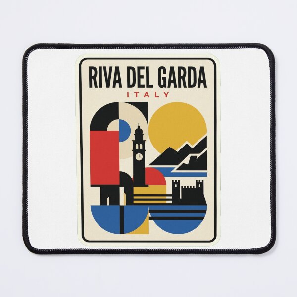 Item preview, Retro Riva Del Garda Bauhaus Geometric Skyline designed and sold by k3rstman1.