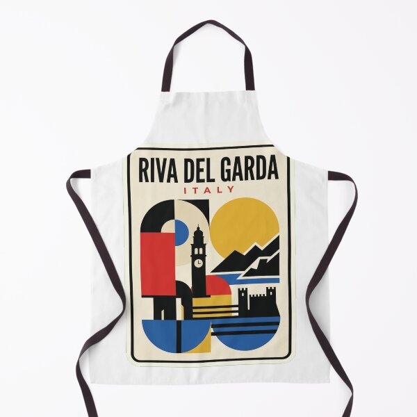 Item preview, Retro Riva Del Garda Bauhaus Geometric Skyline designed and sold by k3rstman1.