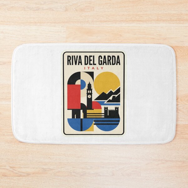 Item preview, Retro Riva Del Garda Bauhaus Geometric Skyline designed and sold by k3rstman1.