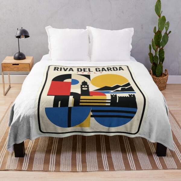 Item preview, Retro Riva Del Garda Bauhaus Geometric Skyline designed and sold by k3rstman1.