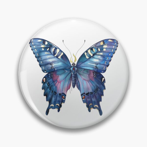 Item preview, Blue Butterfly | Elegant Nature Aesthetic Art designed and sold by Mandayartstudio.