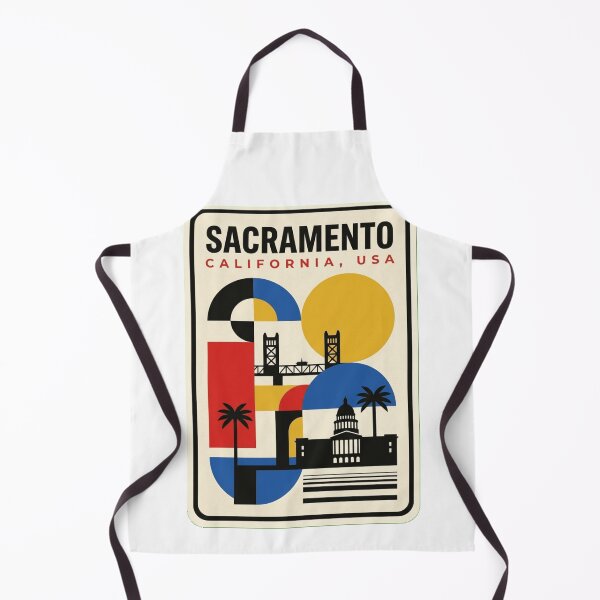 Item preview, Retro Sacramento Bauhaus Geometric Skyline designed and sold by k3rstman1.