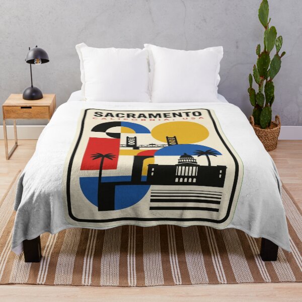 Item preview, Retro Sacramento Bauhaus Geometric Skyline designed and sold by k3rstman1.