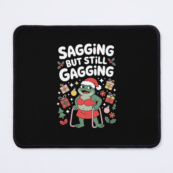 Item preview, Funny Sagging but Still Gagging Christmas Frog Grandma designed and sold by MiALopezArt.