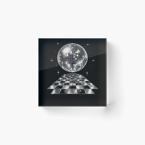 Item preview, Black And White Disco Ball Club Cowgirl Disco Dancing designed and sold by PAROSSA.