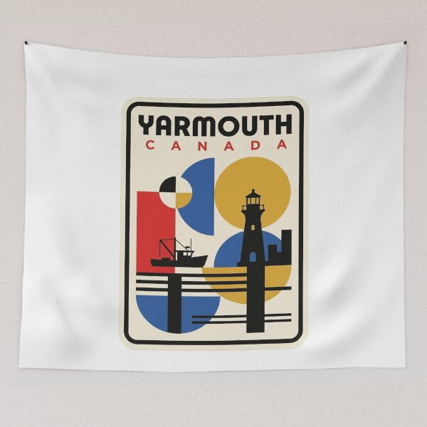 Item preview, Retro Yarmouth Bauhaus Geometric Skyline designed and sold by k3rstman1.