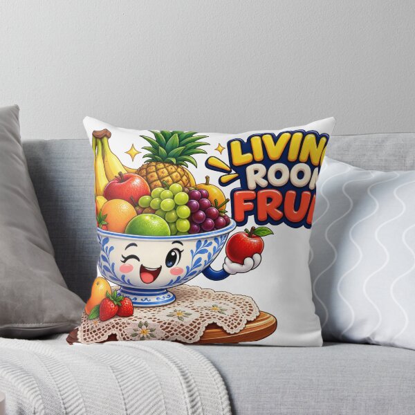 Item preview, Living Room Fruit Mascot Balkan Household Humor designed and sold by OfficialBalkan.