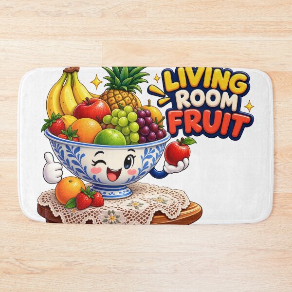 Item preview, Living Room Fruit Mascot Balkan Household Humor designed and sold by OfficialBalkan.