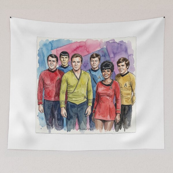 Item preview, Star Trek Original Series Retro Full Color Crew designed and sold by ShawnMorrisDesigns.