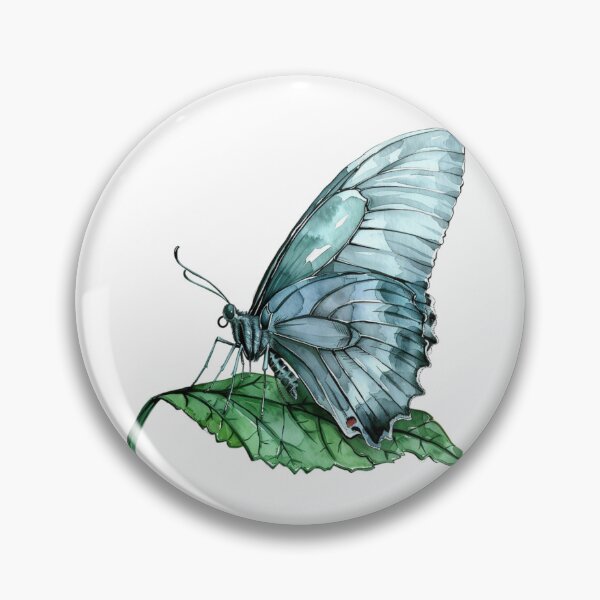 Item preview, Blue Butterfly | Elegant Nature Aesthetic Art designed and sold by Mandayartstudio.