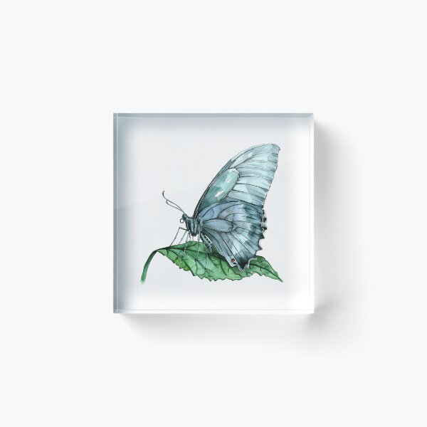 Item preview, Blue Butterfly | Elegant Nature Aesthetic Art designed and sold by Mandayartstudio.