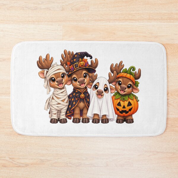 Item preview, Moose Pumpkin Halloween Spooky Ghost designed and sold by QuiteOrbit.