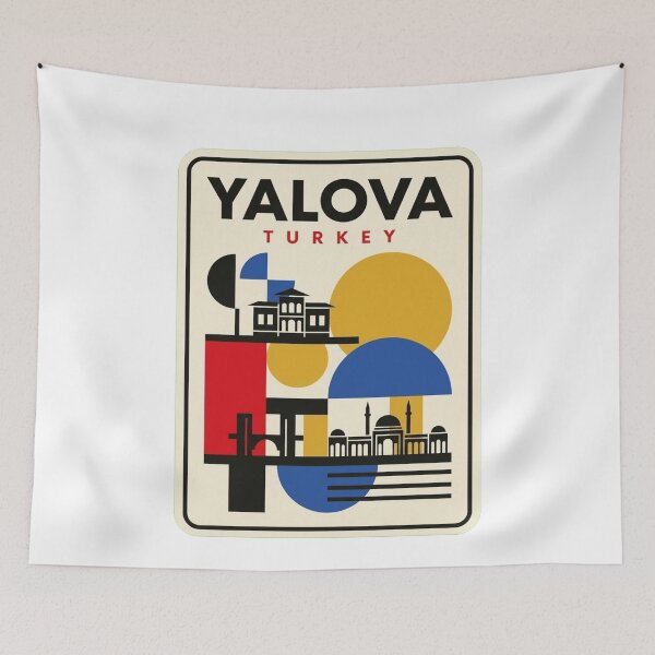 Item preview, Retro Yalova Bauhaus Geometric Skyline designed and sold by k3rstman1.