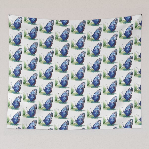 Item preview, Blue Butterfly | Elegant Nature Aesthetic Art designed and sold by Mandayartstudio.