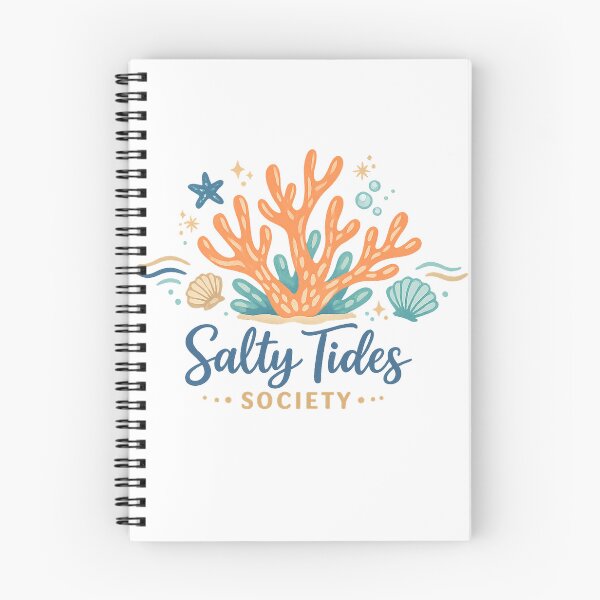 Item preview, Salty Tides Society Coral Reef Coastal Beach Ocean Lover Art Design designed and sold by inkoutninja.