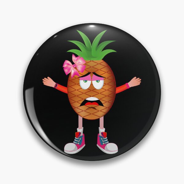 Item preview, Bored Pineapple Animated Character Girl Version designed and sold by ExpressiveToon.