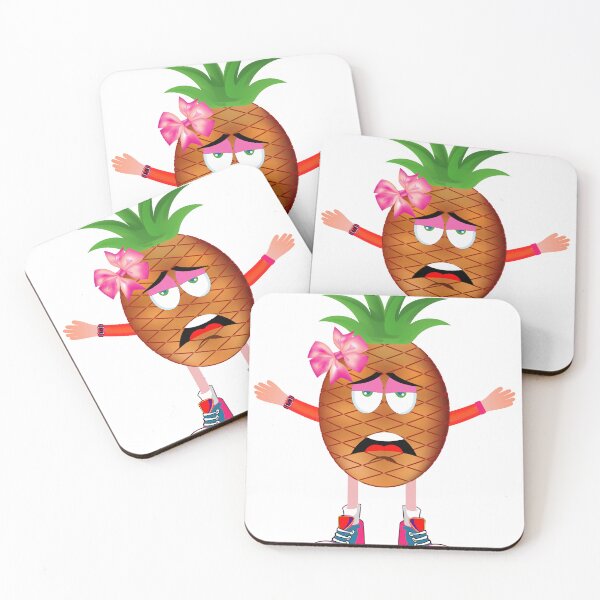 Item preview, Bored Pineapple Animated Character Girl Version designed and sold by ExpressiveToon.