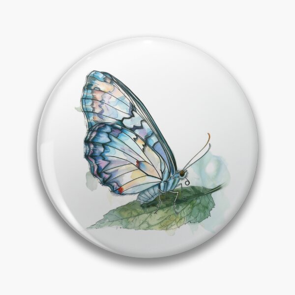 Item preview, Blue Butterfly | Elegant Nature Aesthetic Art designed and sold by Mandayartstudio.