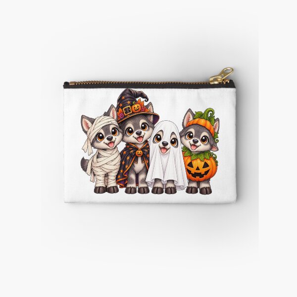 Item preview, Wolf Pumpkin Halloween Spooky Ghost Wolfs designed and sold by QuiteOrbit.