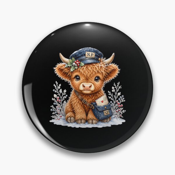Item preview, Christmas Highland Cow Mail Carrier Winter Cow Lover Gifts designed and sold by BancaJone.