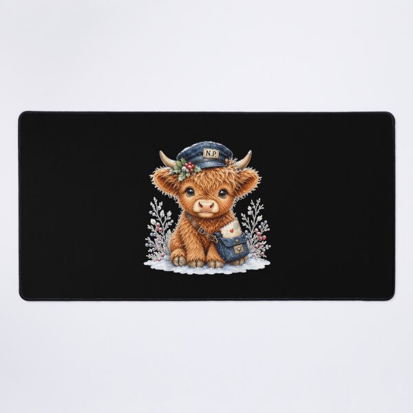 Item preview, Christmas Highland Cow Mail Carrier Winter Cow Lover Gifts designed and sold by BancaJone.