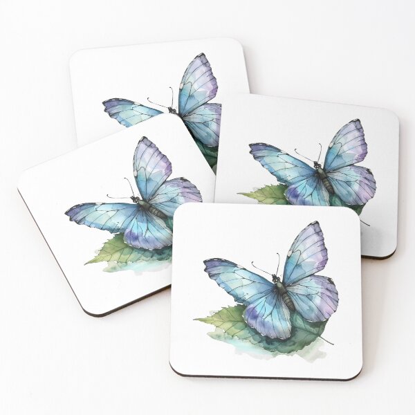 Item preview, Blue Butterfly | Elegant Nature Aesthetic Art designed and sold by Mandayartstudio.