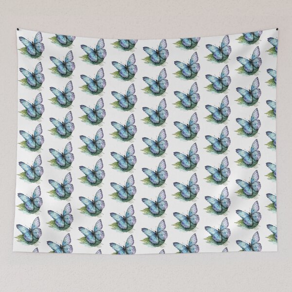 Item preview, Blue Butterfly | Elegant Nature Aesthetic Art designed and sold by Mandayartstudio.