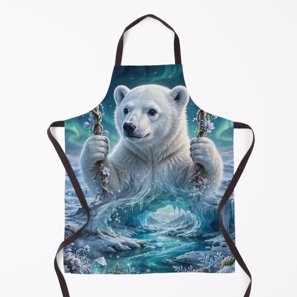 Item preview, Spirit of the Frozen North – Arctic Polar Bear Dreamscape designed and sold by DreamyWallVibes.