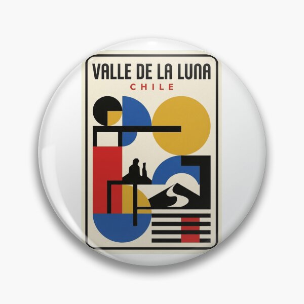 Item preview, Retro Valle De La Luna Bauhaus Geometric Skyline designed and sold by k3rstman1.