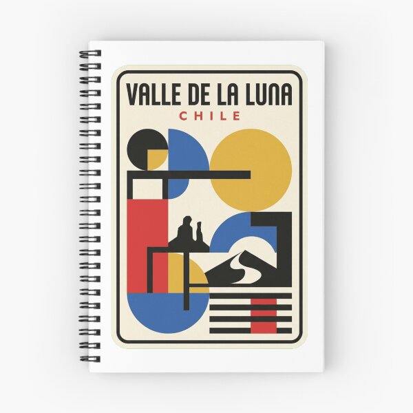 Item preview, Retro Valle De La Luna Bauhaus Geometric Skyline designed and sold by k3rstman1.