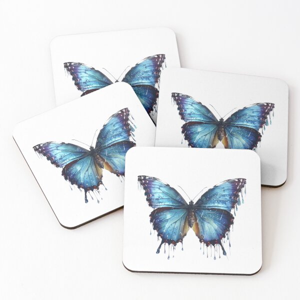 Item preview, Blue Butterfly | Elegant Nature Aesthetic Art designed and sold by Mandayartstudio.
