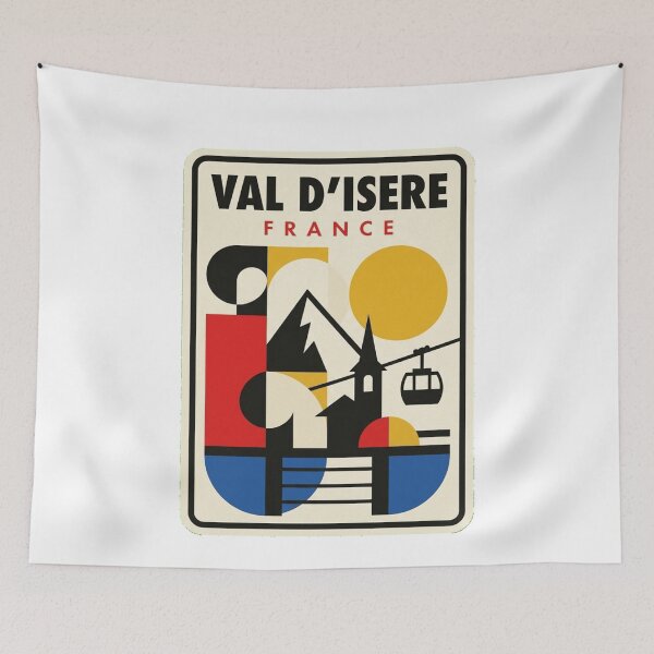 Item preview, Retro Val Disere Bauhaus Geometric Skyline designed and sold by k3rstman1.