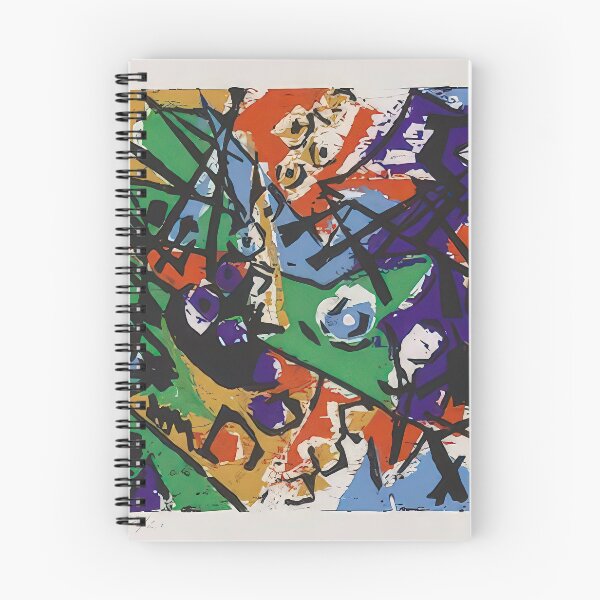 Item preview, Farbholzschnitt 1952-2 - 1952 designed and sold by NeonCanvasDream.