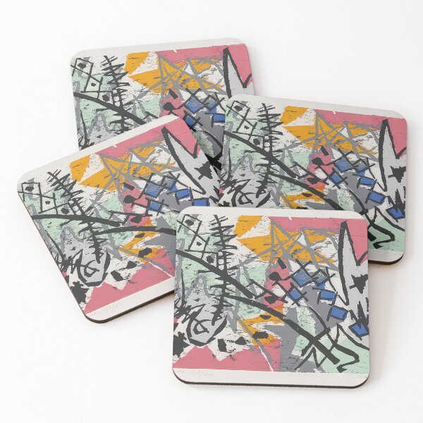 Item preview, Farbholzschnitt 1952-4 - 1952 designed and sold by NeonCanvasDream.