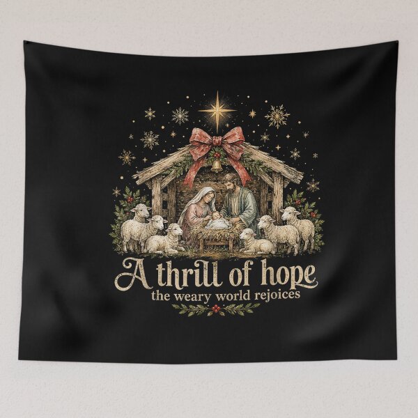 Item preview, Traditional Christmas Nativity Manger Holy Family Scene  designed and sold by BancaJone.