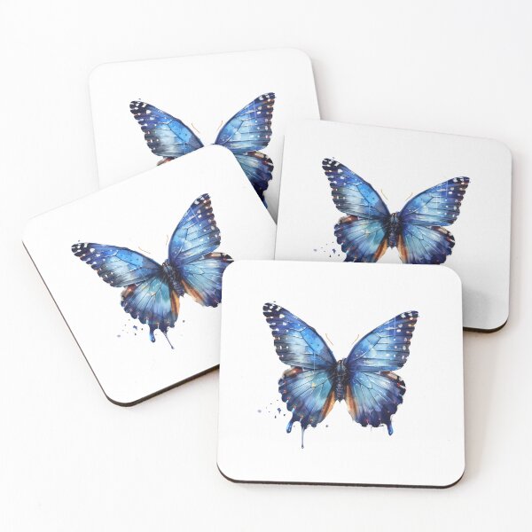 Item preview, Blue Butterfly | Elegant Nature Aesthetic Art designed and sold by Mandayartstudio.
