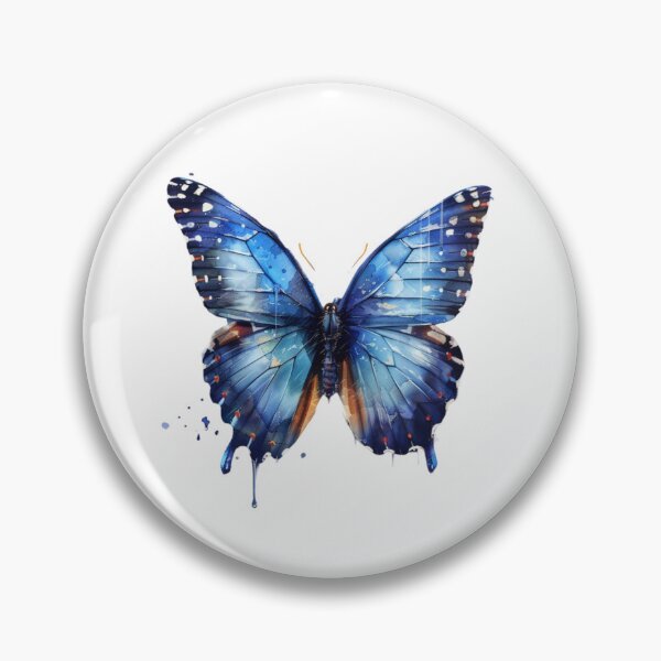 Item preview, Blue Butterfly | Elegant Nature Aesthetic Art designed and sold by Mandayartstudio.