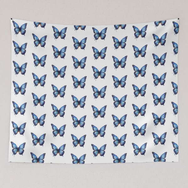 Item preview, Blue Butterfly | Elegant Nature Aesthetic Art designed and sold by Mandayartstudio.