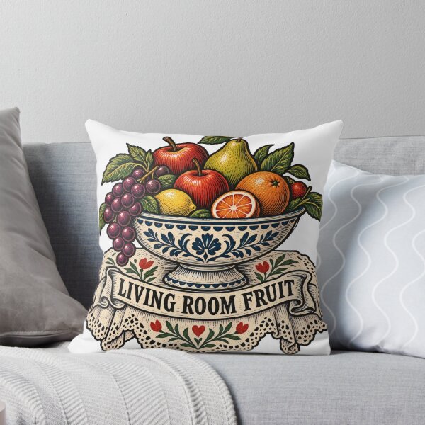 Item preview, Living Room Fruit Woodcut Balkan Household Humor designed and sold by OfficialBalkan.